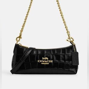 Coach Charlotte Leather Shoulder Bag